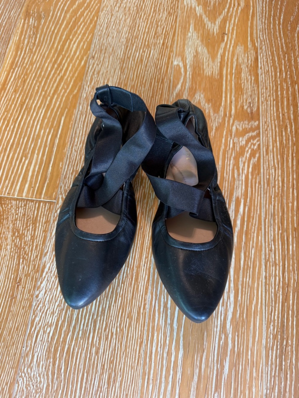 New Black Ballet-Inspired Leather Flats